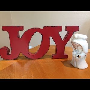 JOY Christmas Table Decor